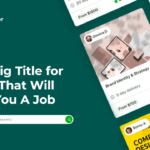 Best Gig Title for Fiverr That Will Land You A Job